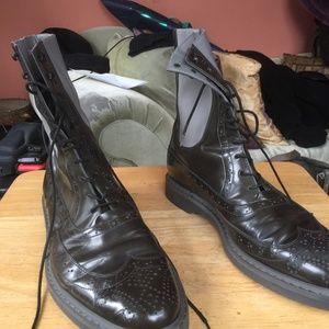 Emporio Armani wing tip boots